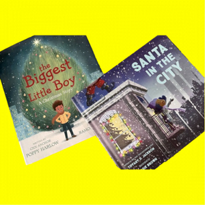 𝅺THE Biggest Little Boy & Santa In The City Hardcover Picture Books, Set of 2